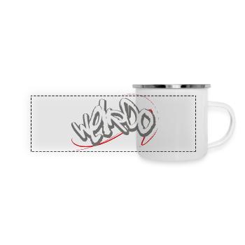 Hurluberlu - Mug panoramique émaillé - blanc - Devant