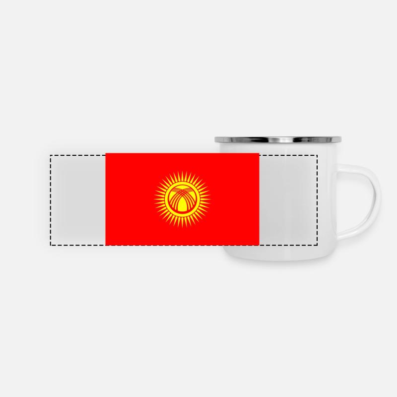 Le Krigistan - Mug panoramique émaillé - blanc