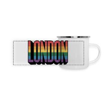 London - Cool queer City Logo - Panoramic Camper Mug - white - Front