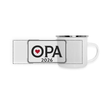 OPA 2026 Proud Grandpa Announcement - Panoramic Camper Mug - white - Front