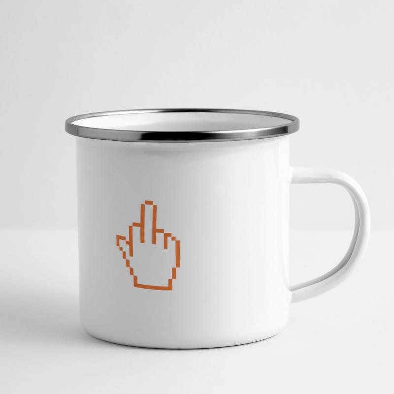 Funny SQL Query : un doigt d’honneur 8 bits pour les geeks Mug panoramique émaillé