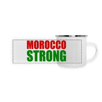 Morocco strong - Mug panoramique émaillé - blanc - Devant