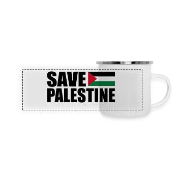 Save palestine - Panoramic Camper Mug - white - Front