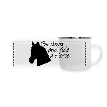 Ride a Horse Pferd Pferde Reiten Reiter Geschenk - Panoramic Camper Mug - white - Front