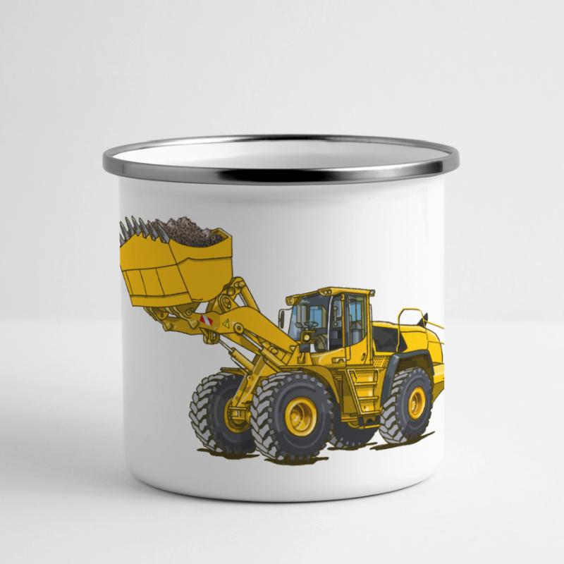 Wheel loader, construction machine Panoramic Camper Mug