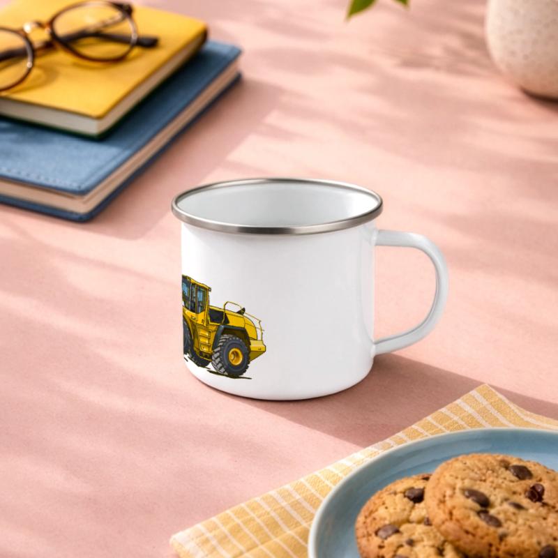 Wheel loader, construction machine Panoramic Camper Mug