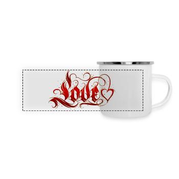 Love Quotes amore Flowers Women girl fashion female - Panoramic Camper Mug - white - Front