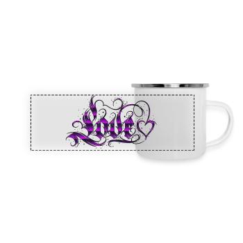 Love Quotes amore Flowers Women girl fashion female - Panoramic Camper Mug - white - Front