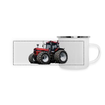 Légende du tracteur électrique - Mug panoramique émaillé - blanc - Devant