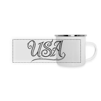 United States - Panoramic Camper Mug - white - Front