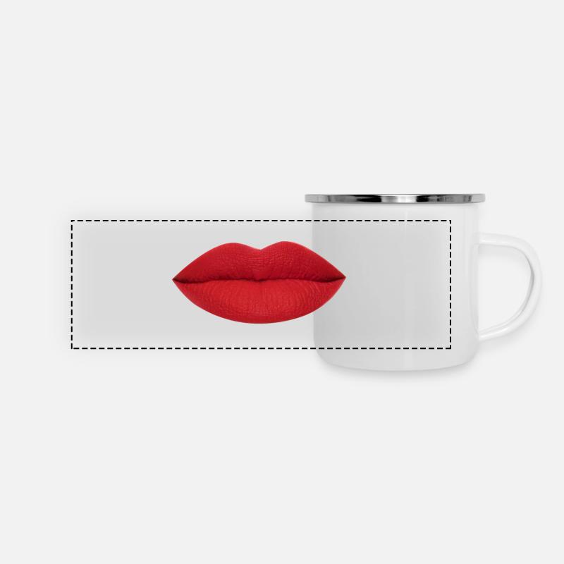 Kiss - Panoramic Camper Mug - white