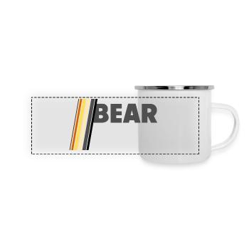 Bear - Panorama Emaille-Tasse - Weiß - Vorne