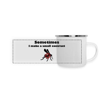 Sometimes Contract Mosquito - Panoramic Camper Mug - white - Front