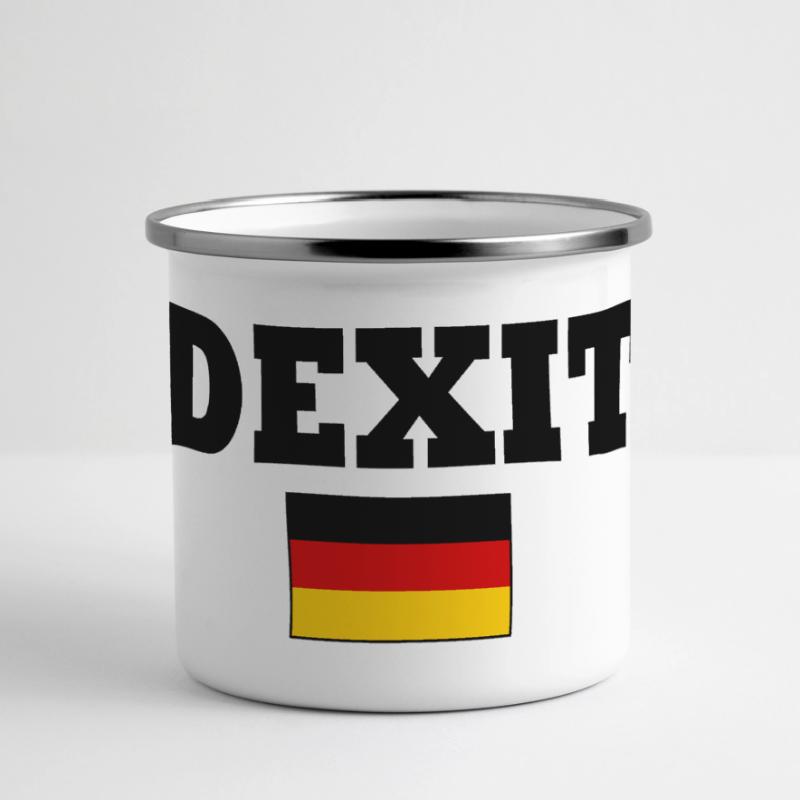 Dexit Panorama Emaille-Tasse