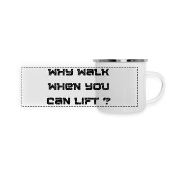 No excuses - Panoramic Camper Mug - white - Front
