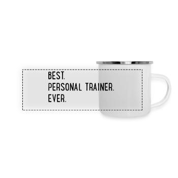 Entraîneur personnel - Mug panoramique émaillé - blanc - Devant