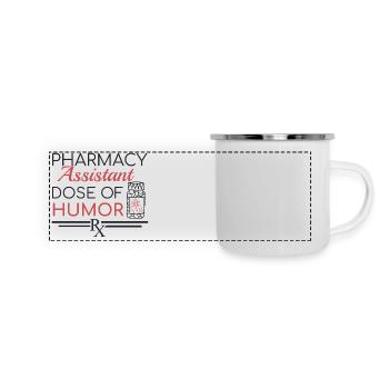 Pharmacy assistant | Dose of Humor - Panoramic Camper Mug - white - Front