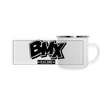 logo - Mug panoramique émaillé - blanc - Devant
