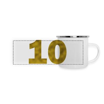 Birthday 10 years - Panoramic Camper Mug - white - Front