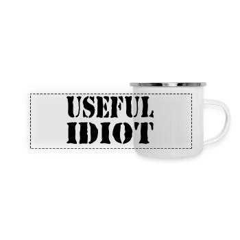 USEFUL IDIOT - Panoramic Camper Mug - white - Front