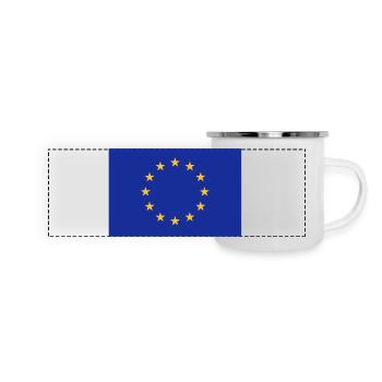 Europe - Mug panoramique émaillé - blanc - Devant