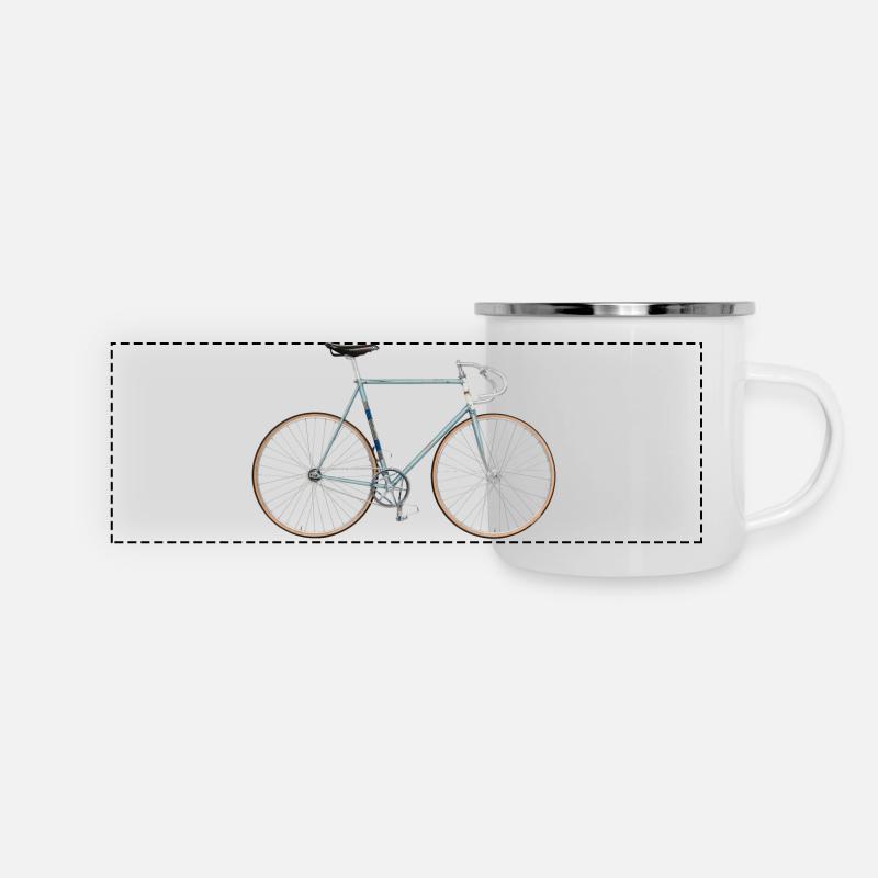fixed gear bike - Panoramic Camper Mug - white