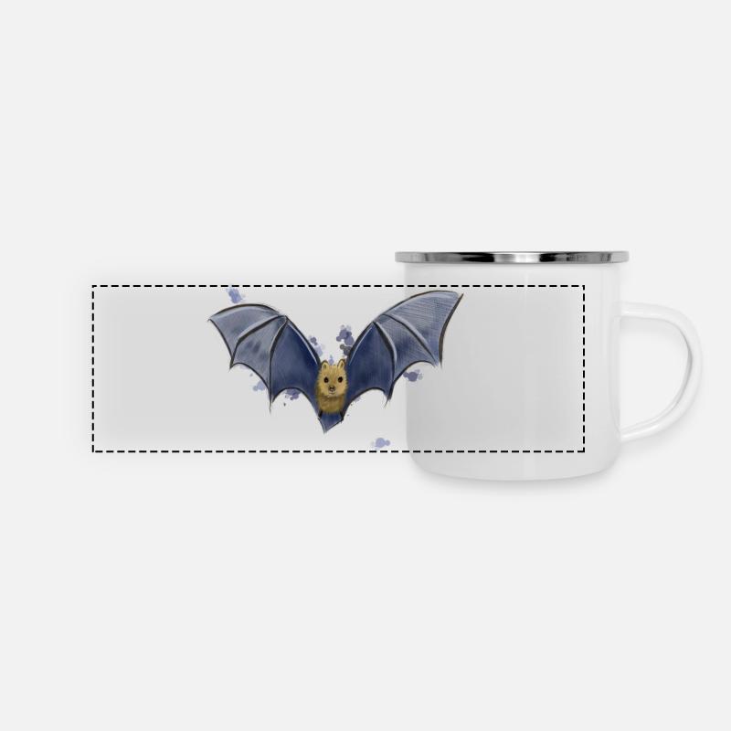 Bat - Panoramic Camper Mug - white