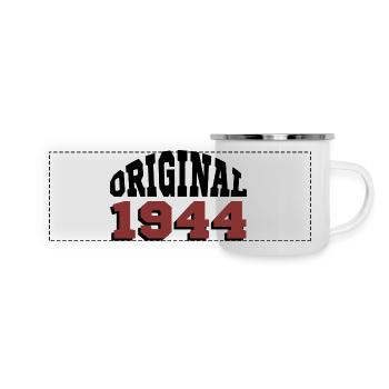 Original 1944 - Panorama Emaille-Tasse - Weiß - Vorne
