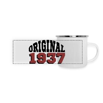 Original 1937 - Mug panoramique émaillé - blanc - Devant