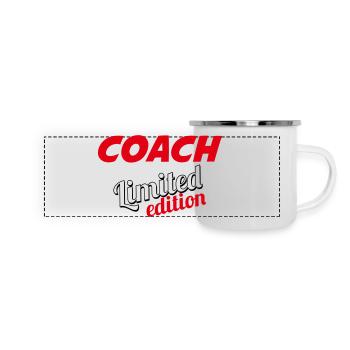 COACH LIMITIERTE AUFLAGE - Panorama Emaille-Tasse - Weiß - Vorne