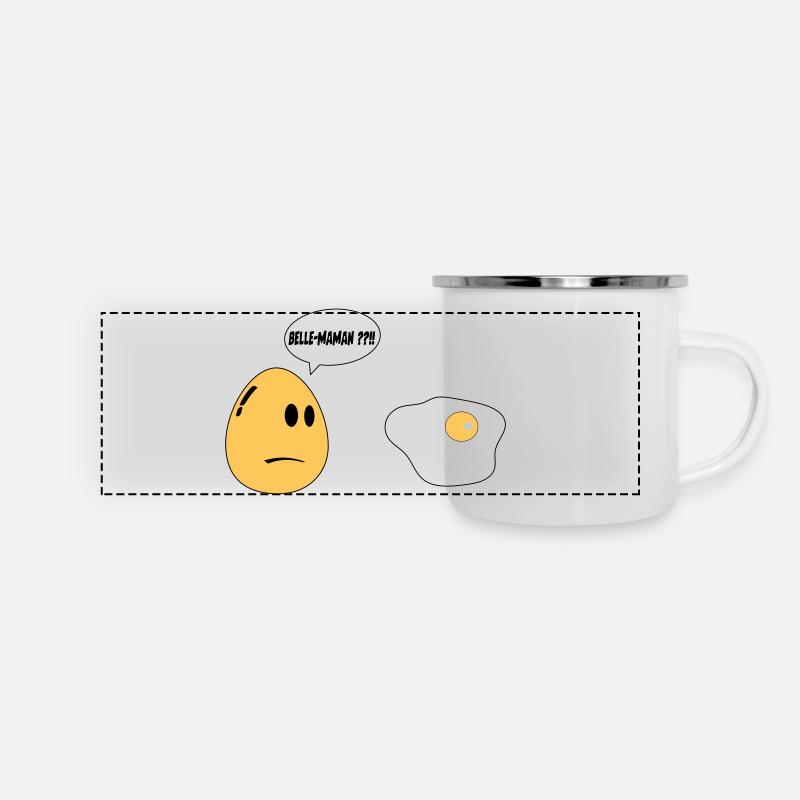 Beautiful Mom Egg - Panoramic Camper Mug - white