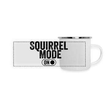 Squirrel mode on - Panoramic Camper Mug - white - Front