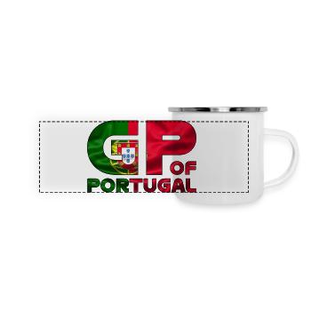 portugal_gp - Panorama Emaille-Tasse - Weiß - Vorne