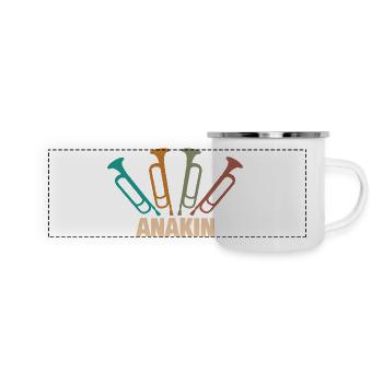 Prénom Anakin - Mug panoramique émaillé - blanc - Devant