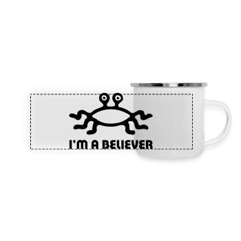 FSM Believer - Panorama Emaille-Tasse - Weiß - Vorne