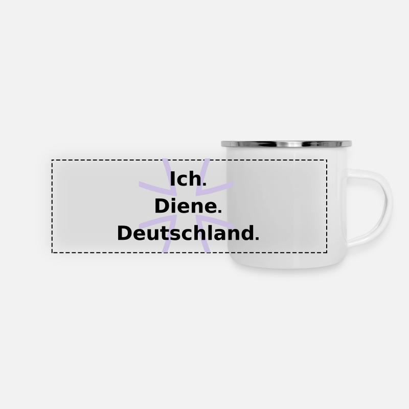 I. Dienes. Allemagne. - Mug panoramique émaillé - blanc