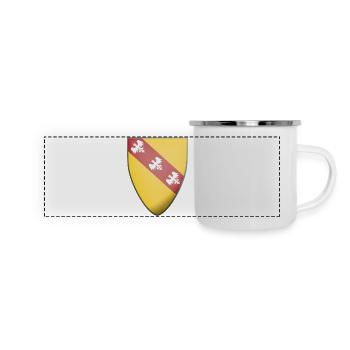 Blason de Lorraine - Mug panoramique émaillé - blanc - Devant