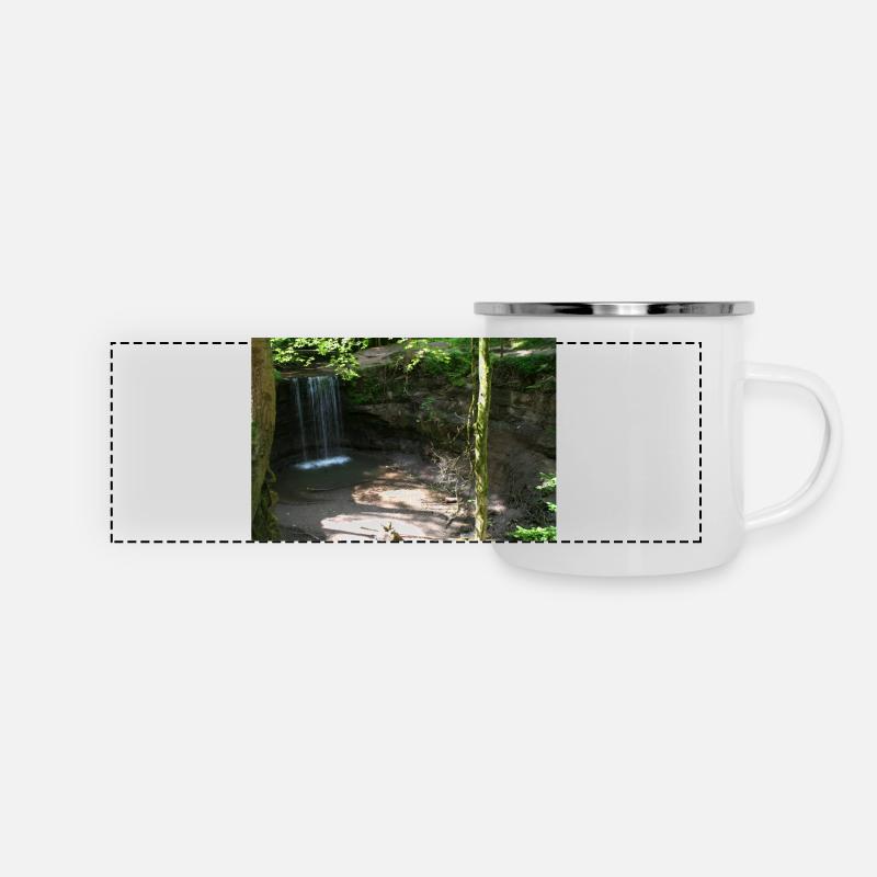 HÖRSCHBACH WATERFALL NEAR MURRHARDT - Panoramic Camper Mug - white
