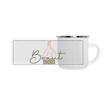 Team Bride - Panoramic Camper Mug - white - Front