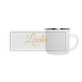 Leichas style - Mug panoramique émaillé - blanc - Devant