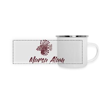 Marsa Alam - Ägypten - mit Feuerfisch - Panorama Emaille-Tasse - Weiß - Vorne