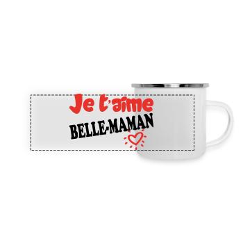 I love you BEAUTIFUL MOM - Panoramic Camper Mug - white - Front