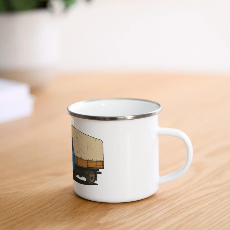 Ost-Pritsche Panorama Emaille-Tasse