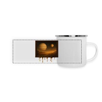Melting Worlds - Panoramic Camper Mug - white - Front