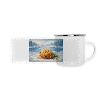 Pine nuts - Panoramic Camper Mug - white - Front