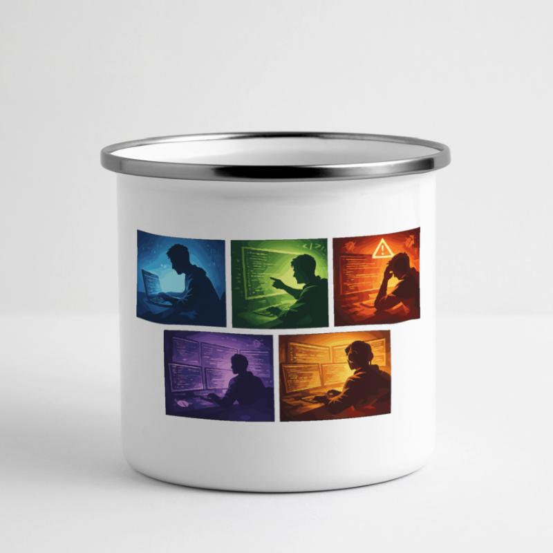 Multi-Screen Code Shadow Panoramic Camper Mug