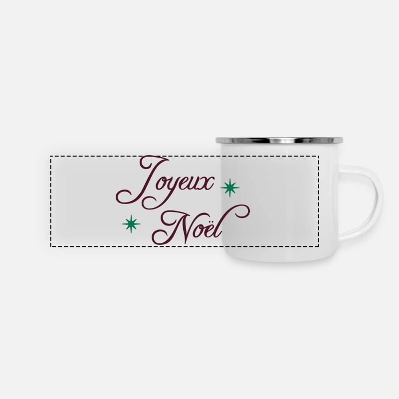 Joyeux Noël - Panoramic Camper Mug - white