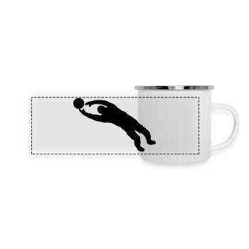 Goal Keeper - Panoramic Camper Mug - white - Front