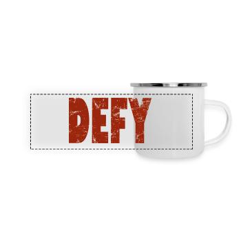 Resistance has style – DEFY Urban Design - Panoramic Camper Mug - white - Front