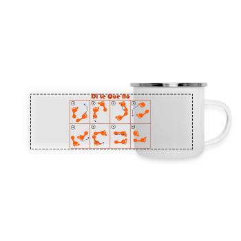 salsa - Mug panoramique émaillé - blanc - Devant